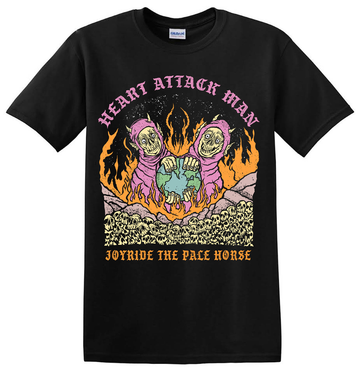 Earth On Fire (black) T-Shirt