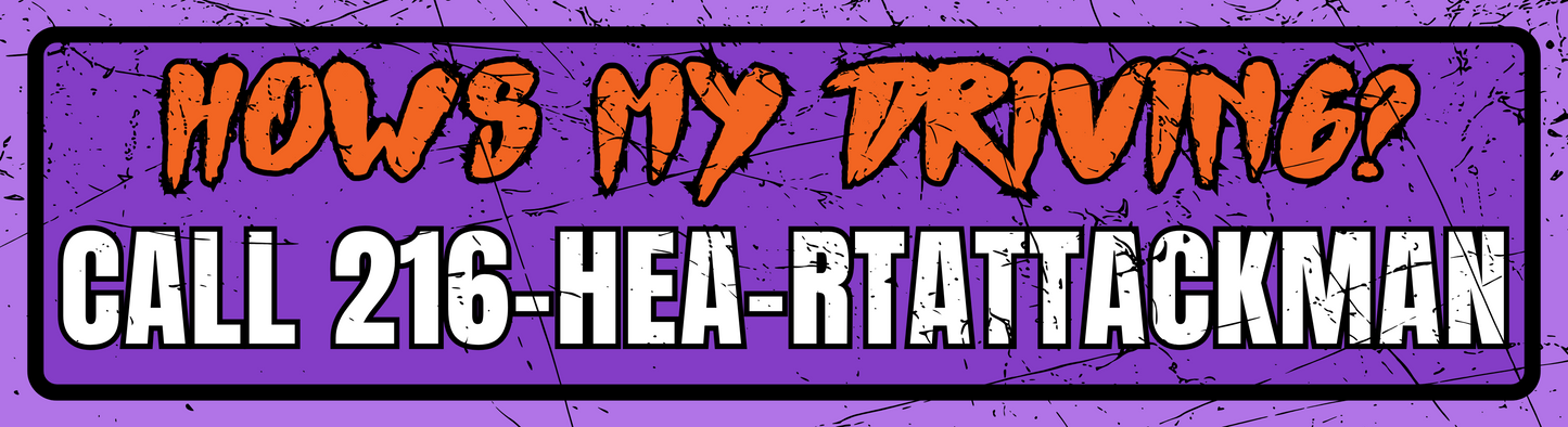 How's My Driving Bumper Sticker